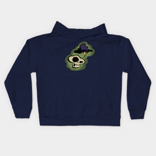 Extra Grumpy Skull Kids Hoodie